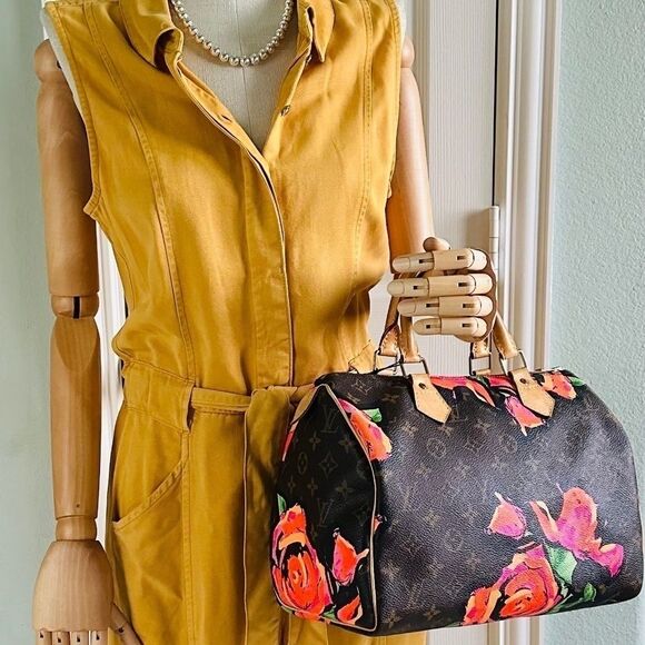 Louis Vuitton Handbags - EXTREMELY RARE Louis Vuitton Roses Stephen Sprouse Monogram Speedy 30